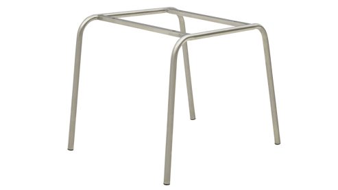 Vierfußstuhl Interliving aus Kunstfaser in Hellbraun Interliving Esszimmer Serie 5122 – Polsterstuhl fangofarbenes Kunstleder LEA-TEX & gebürsteter Edelstahl