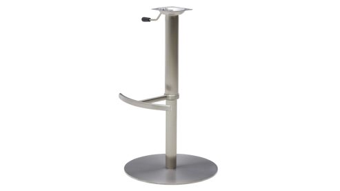 Barstuhl Interliving aus Kunstfaser in Braun Interliving Esszimmer Serie 5122 – Tresenstuhl mit Liftfunktion rostbraune Mikrofaser & gebürsteter Edelstahl
