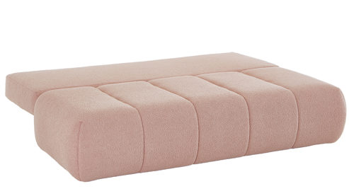 Schlafsofa Restyl aus Stoff in Rosa Schlafsofa Benita rosafarbener Chenillebezug 1-6425 - Liegefläche ca. 150 x 202 cm