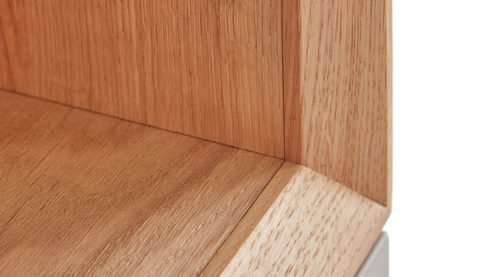 Vitrine Venjakob aus Kunststoff in Grau VENJAKOB Andiamo 3.0 Vitrine Steingrau & Wildeiche - Rechtsanschlag, ca. 100 x 208 cm