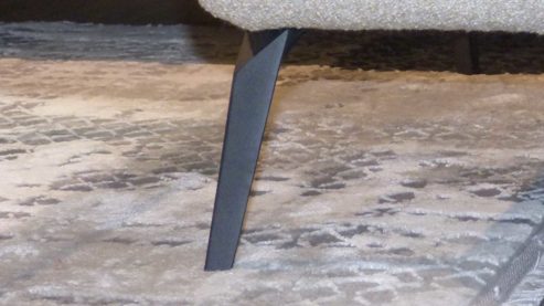 Ecksofa W.schillig aus Metall Stoff in Sand W. Schillig Eckkombination Caroline, Polstergarnitur Stoff Longlife sand & schwarze Metallfüße – Stellfläche ca. 312 x 180 cm