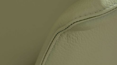 Polsterstuhl Interliving aus Leder in Grün Interliving Esszimmer Serie 5115 - Armlehnstuhl Aiko Four A32 jadefarbenes Leder LD7830 & umbragraues Metall