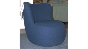 Einzelsessel Freistil aus Metall Stoff in Dunkelblau ROLF BENZ freistil SE 173 Sessel Einzelsessel Stoff 1056 schwarzblau