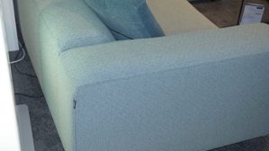 Sofa Freistil aus Stoff in Türkis ROLF BENZ freistil 187 Polstergarnitur Eckgarnitur Stoff 4071 pastelltürkis, ca. 300 x 185 cm, Füsse Kunststoff