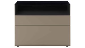 Sideboard Interliving aus Holz in Grau Interliving Wohnzimmer Serie 2031 - Sideboard Grau & Risseiche - zwei Türen, zwei Schubladen, Breite ca. 180 cm