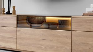 Möbelbeleuchtung Interliving aus Kunststoff in Weiß Interliving Wohnzimmer Serie 2031 - LED-Beleuchtung ZLA190 Breite ca. 90 cm