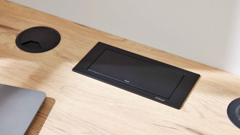 Zubehör Interliving aus Kunststoff in Schwarz Interliving Wohnzimmer Serie 2031 - Backflip für Schreibtisch