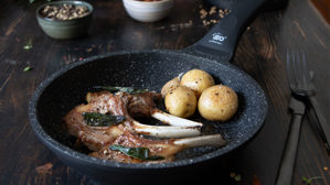 Bratpfanne Elo® aus Metall in Schwarz ELO® Bratpfanne Siloncast Aluguss – Durchmesser ca. 20 cm