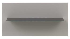 Paneel Interliving aus Holz in Hellgrau Interliving Schlafzimmer Serie 1207 – Paneel links, Breite ca. 46 cm - Satingrau