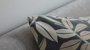 Bettwäsche-Set Interliving aus Stoff in Anthrazit Interliving Bettwäsche Serie 9131 floral anthrazitfarbener & beiger Baumwollsatin - ca. 155 x 220 cm