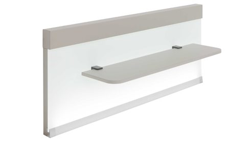 Komplettzimmer Interliving aus Holz in Hellgrau Interliving Schlafzimmer Serie 1032 – Komplettzimmer mit Wäschekommode Kieselgrau & Weiß - Liegefläche ca. 180 x 200 cm