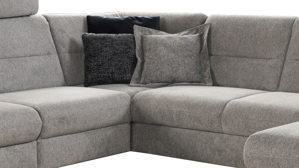 Ecksofa Steinpol sit&more aus Stoff in Grau Polsterprogramm Romana - Wohnlandschaft hellgrauer Strukturbezug - Stellfläche ca. 213 x 315 x 163 cm