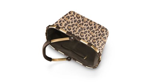 Einzeltasche Reisenthel aus Aluminium Kunstfaser in Cappuccino Reisenthel Carrybag BK6047 leo macchiato Dekor leo macchiato, ca. 48 x 29 x 28 cm