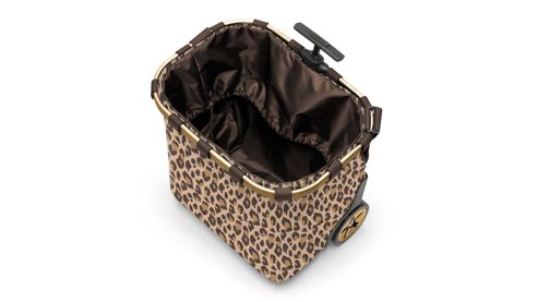 Einzeltasche Reisenthel aus Aluminium Kunstfaser in Cappuccino Reisenthel Carrycruiser OE6047 leo macchiato Dekor leo macchiato, ca. 42 x 47,5 x 32 cm