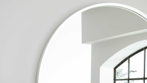 Wandspiegel Interliving aus Spiegel in Transparent Interliving Bad Serie 7340 – Wandspiegel Durchmesser ca. 100 cm