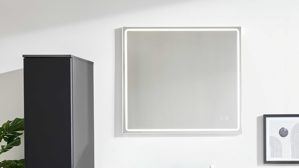 Wandspiegel Interliving aus Spiegel in Transparent Interliving Bad Serie 7317 - Wandspiegel ca. 80 x 72 cm