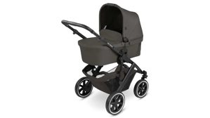 Babyzimmer Abc design aus Aluminium Stoff in Dunkelgrau ABC DESIGN Kombi-Kinderwagen Salsa 4 Air Farbe & Design Cloud, mit Babywanne und Sportsitz