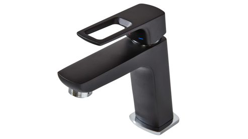 Badmöbel-Set Interliving aus Holz in Schwarz Interliving Bad Serie 7945 - Badmöbel-Set Graphitschwarz