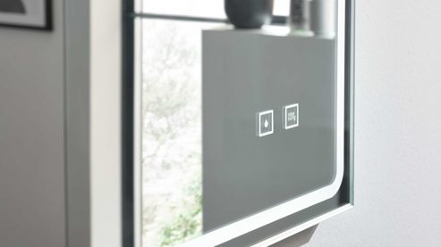 Badmöbel-Set Interliving aus Holz in Schwarz Interliving Bad Serie 7945 - Badmöbel-Set Graphitschwarz