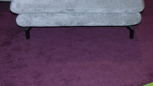 Ecksofa Benformato aus Metall Stoff in Hellblau Hellgrau BENFORMATO Polstergarnitur LAVA, Ecksofa Ecksofa Stoff 6907 Orsa grau-hellblau & Metallfuss schwarz