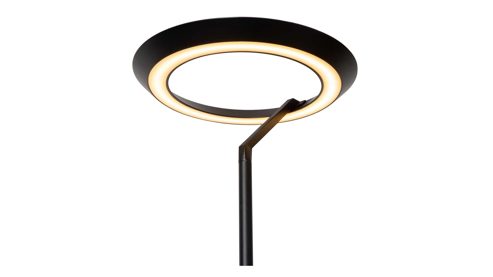 Stehleuchte Lucide aus Metall in Schwarz LUCIDE Stehleuchte CELESTE, dimmbare Stehlampe schwarzes Metall - Höhe ca. 174 cm