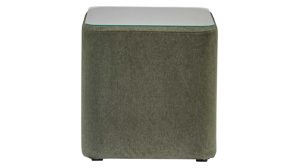 Nachttisch Interliving aus Stoff in Dunkelgrün Interliving Boxspringbett Serie 1402 - Nachtkonsole moosgrüne Mikrofaser Nele 432008