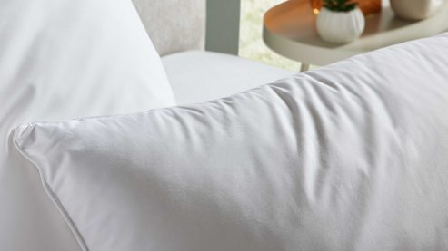 Kopfkissen Interliving aus Federn + Daunen in Weiß Interliving Kopfkissen Serie 9212 - Daunenkissen 660 g Federn & Daunen - ca. 40 x 80 cm