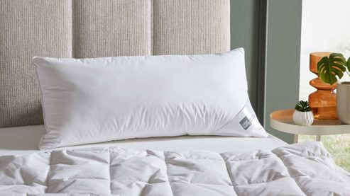 Kopfkissen Interliving aus Federn + Daunen in Weiß Interliving Kopfkissen Serie 9212 - Daunenkissen 660 g Federn & Daunen - ca. 40 x 80 cm