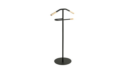 Herrendiener Haku aus Metall in Schwarz Herrendiener Schwarz - Höhe ca. 105 cm