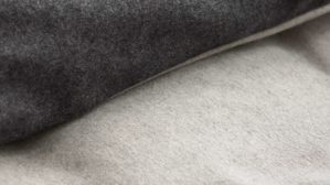 Bettwäsche-Set Interliving aus Stoff in Anthrazit Interliving Bettwäsche Serie 9118 - Biberbettwäsche mit zwei Kopfkissenbezügen Anthrazit & Hellgrau - ca. 220 x 240 cm