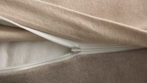 Bettwäsche-Set Interliving aus Stoff in Beige Interliving Bettwäsche Serie 9118 - Biberbettwäsche Creme & Cappuccino - ca. 80 x 80 cm und 135 x 200 cm