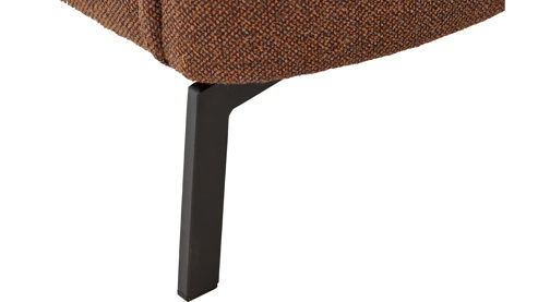 Ecksofa COMFORT SMART aus Stoff in Braun Rot COMFORT SMART Grace - Ecksofa Salt n pepper rusti Bezug – Stellfläche ca. 266 x 246 cm