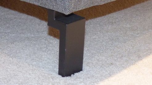 Ecksofa SOFAkultur aus Stoff in Grau SOFAkultur Programm SK 744 Polstergarnitur - Ecksofa stahlgrauer Bezug & Metallfuss schwarz – Stellfläche ca. 198 x 284 cm