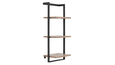 Badmöbel-Set Interliving aus Holz in Schwarz Interliving Bad Serie 7340 - Badmöbel-Set mit vielen Extras Mattschwarz & Vikings Oak