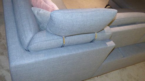 Ecksofa Steinpol sit&more aus Stoff in Dunkelgrau Polstergarnitur Morris - Wohnlandschaft mit Schlaffunktion und Sessel dunkelgraues Flachgewebe - Stellfläche ca. 335 x 212 cm